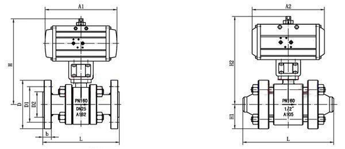 氣動抗硫高壓球閥(圖1) 氣動抗硫高壓球閥(圖1)