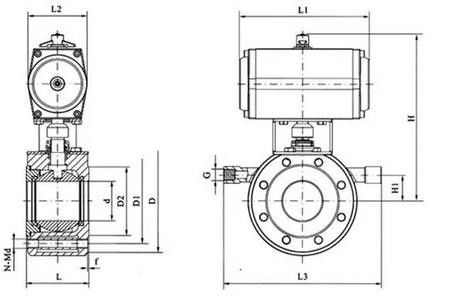 BQ671F氣動(dòng)對(duì)夾式保溫球閥(圖1)