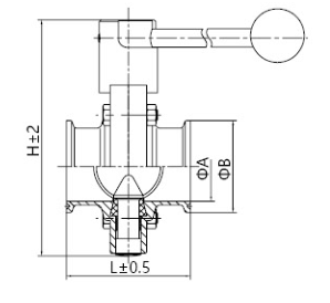 衛(wèi)生級蝶閥(圖1) 衛(wèi)生級蝶閥(圖1)