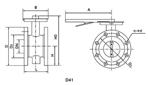 手動(dòng)全襯膠法蘭蝶閥(圖1) 手動(dòng)全襯膠法蘭蝶閥(圖1)