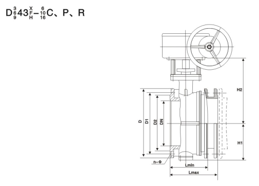 伸縮蝶閥(圖1) 伸縮蝶閥(圖1)