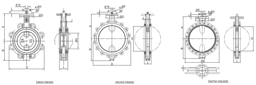 氣動(dòng)凸耳中線蝶閥(圖1) 氣動(dòng)凸耳中線蝶閥(圖1)