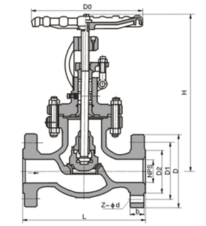 J41H美標截止閥(圖1) J41H美標截止閥(圖1)