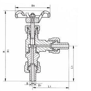 角式針型閥(圖1) 角式針型閥(圖1)